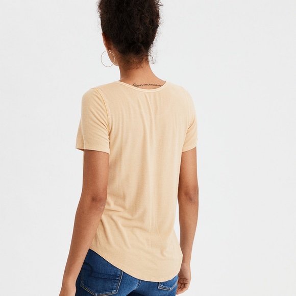 NWT American Eagle Soft & Sexy Notch Neck Top - Picture 4 of 5